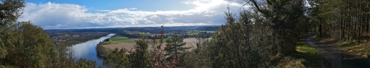 Vue panoramique du cingle de Trémolat.