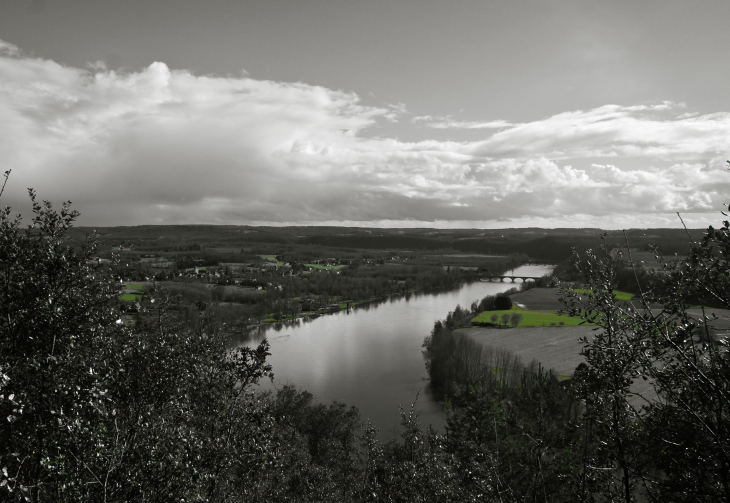 Panorama du cingle. - Trémolat