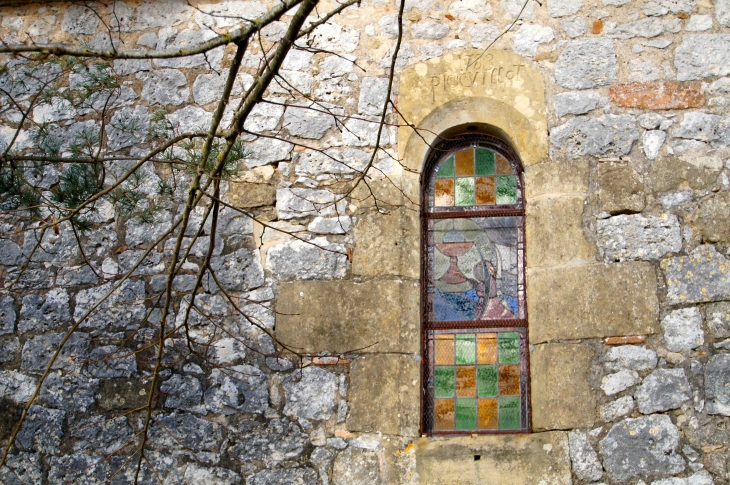 Vitrail-de-l-eglise-date-1783. - Verdon