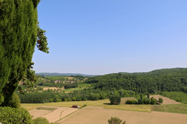 Depuis des jardins suspendus de MarqueYssac. - Vézac