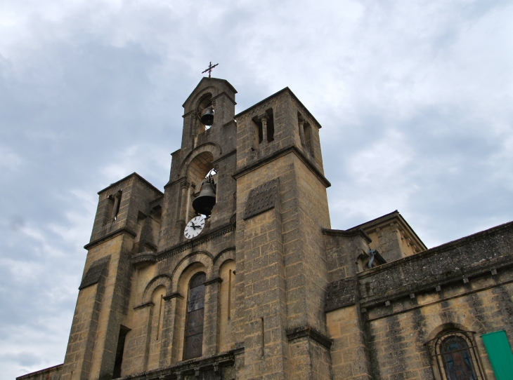 Le Clocher de l'église Notre Dame de l'Assomption. - Villefranche-du-Périgord