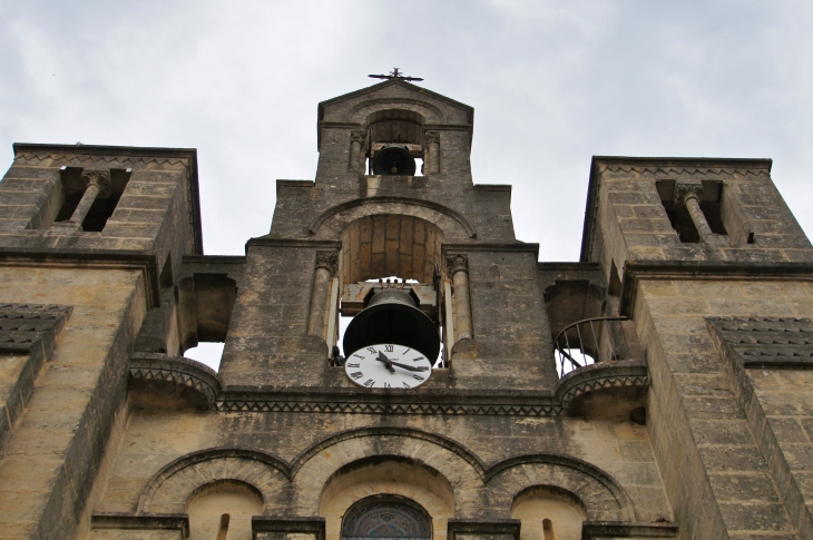 Le Clocher de l'église Notre Dame de l'Assomption. - Villefranche-du-Périgord