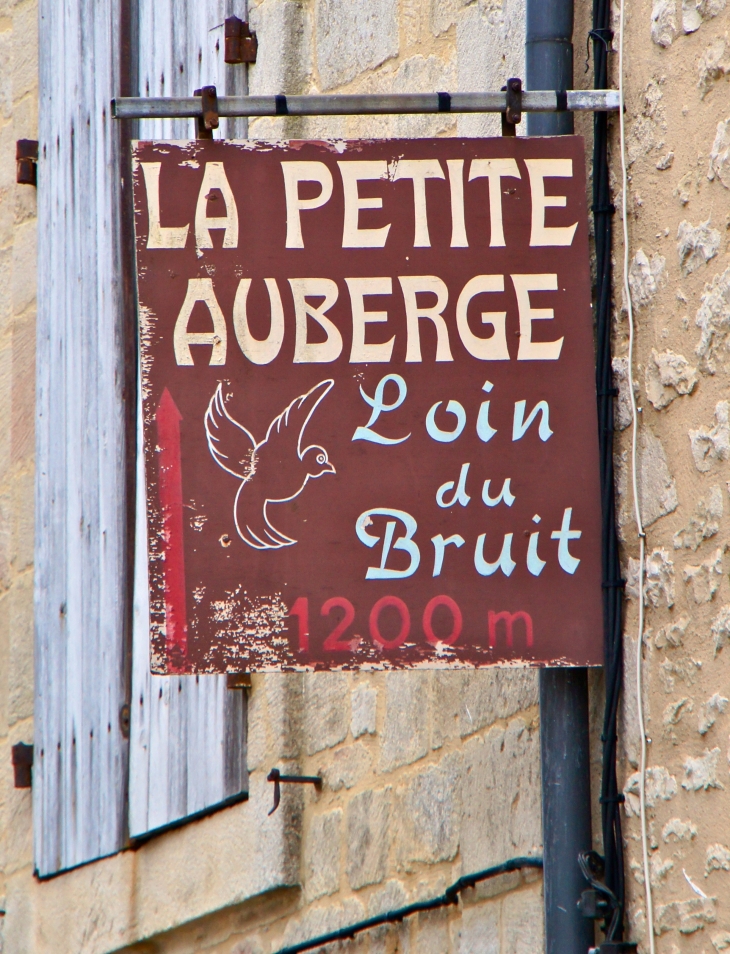 Le panneau. - Villefranche-du-Périgord