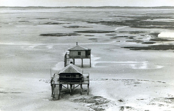 Les cabanes tchanquees vues d'avion - Arcachon