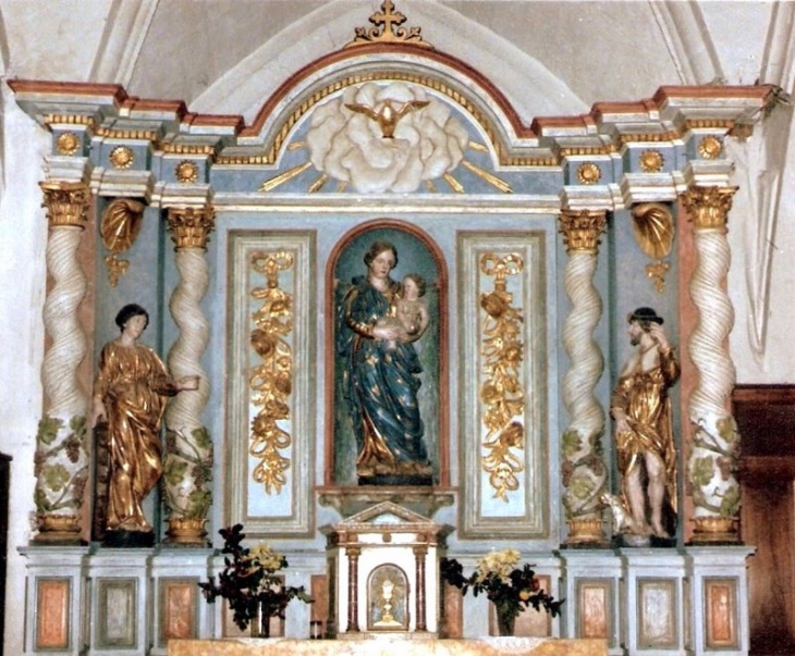 Le retable baroque  de St Pierre de Bègles ) ( 17° s. )