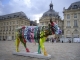 Photo suivante de Bordeaux Une vache de la Cow Parade, place de la Bourse.