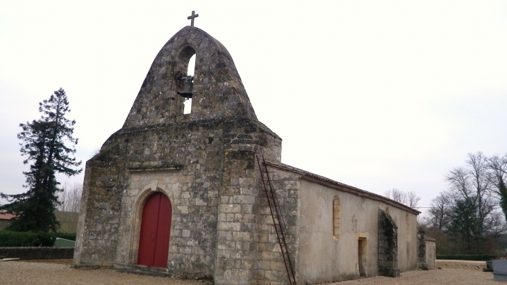 L'église romane. - Cantois