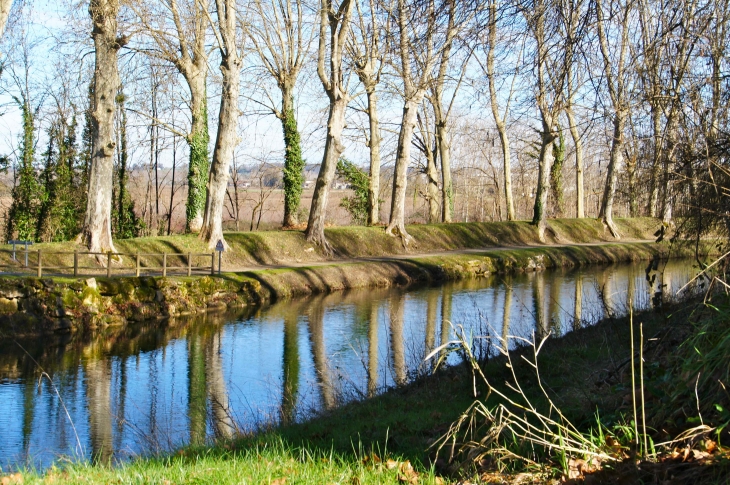 Le canal latéral à la Garonne. - Castillon-de-Castets