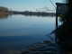 Un carrelet sur les bords de la Garonne.