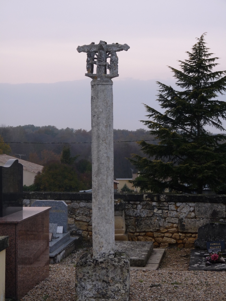 Croix hosanière, crucifixion et verson descente de croix - Croignon