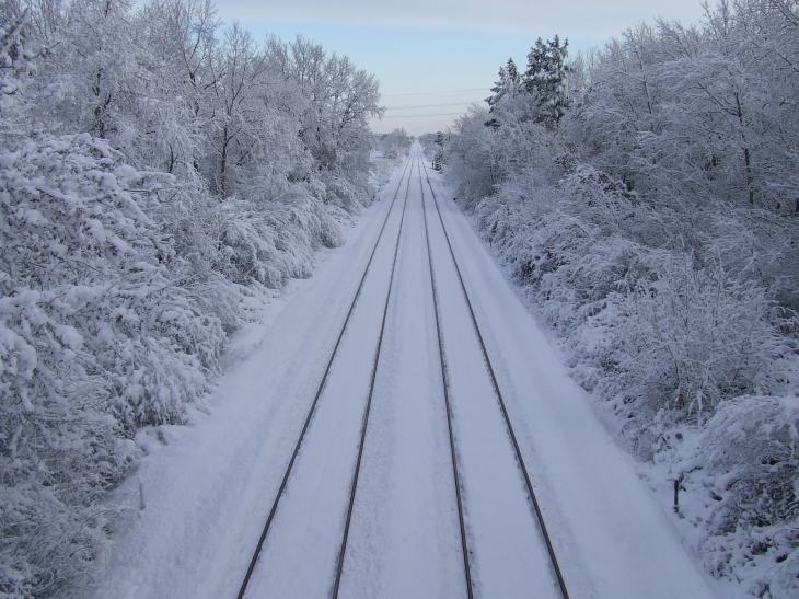 Tronçon ferroviaire entre Gauriaguet et Marsas