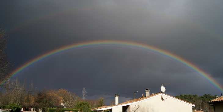 Superbe arc-en-ciel sur Gauriaguet...