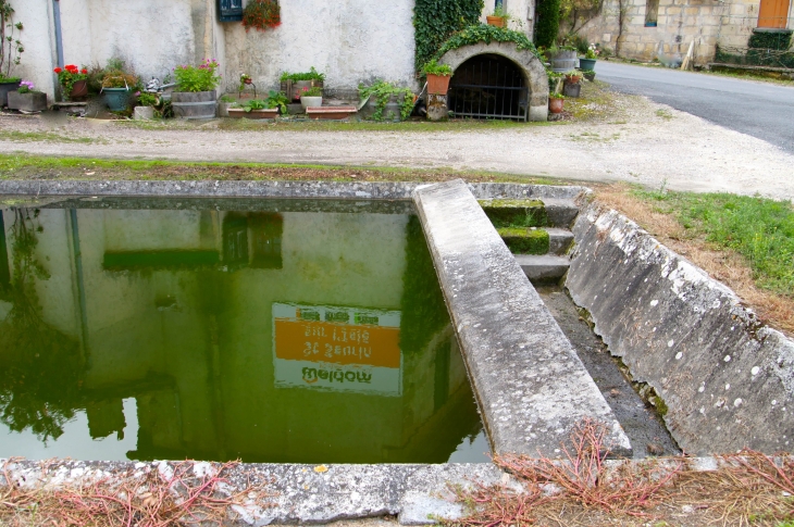 Le-lavoir-a-meilloc-trois-marches-permettent-de-descendre-vers-le-couloir-d-acces-afin-de-pouvoir-utiliser-la-planche-a-laver-au-fond-la-fontaine-couverte - Gours