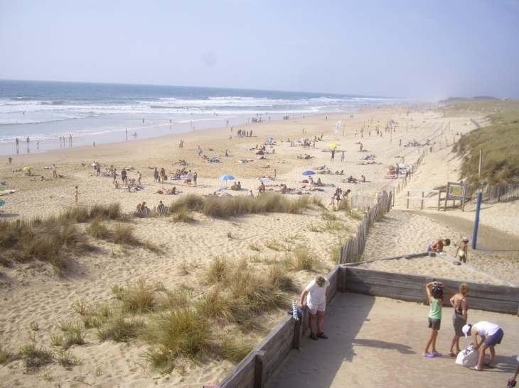 La plage nord. - Lacanau