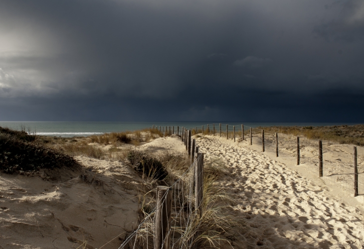 Plage et ciel d'hiver - Lège-Cap-Ferret