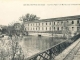 Usine à papier de Monfourat, la passerelle, vers 1910 (carte postale ancienne).