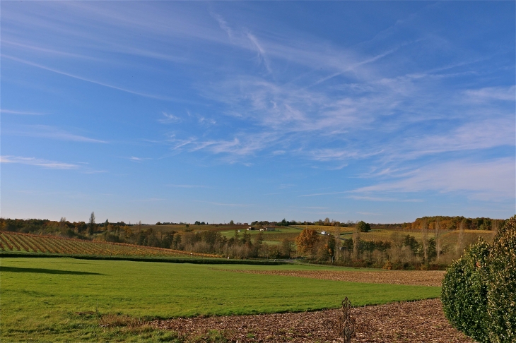 Depuis l'église Saint sauveur de Servole - Pellegrue