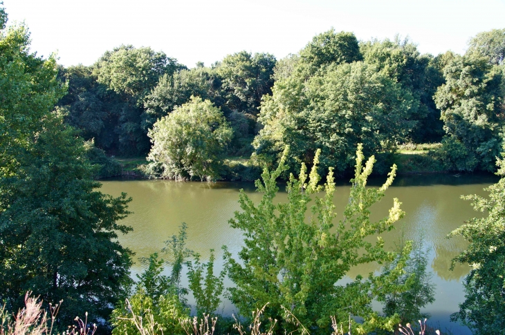 Les berges de l'Isle. - Porchères