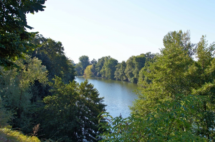 Les berges de l'Isle. - Porchères