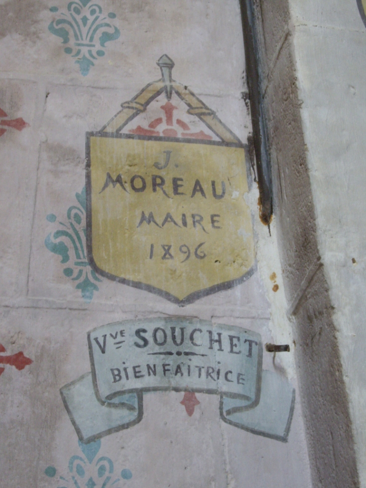 Hommage aux bienfaiteurs de l'église de Monbadon. - Puisseguin