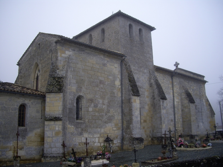 L'église romane 12ème (MH). - Saint-Cibard