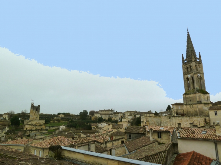 Vue sur la Ville. - Saint-Émilion