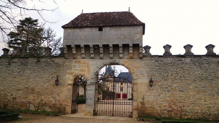 Ancien château fort de Pressac XIVème, remanié au XIXème. - Saint-Étienne-de-Lisse