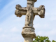 Détail de la croix du cimetière.