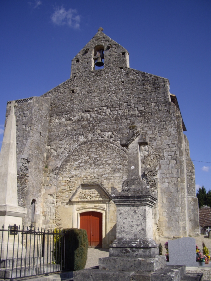 Eglise de St Léger de la Vignague (IMH). - Sauveterre-de-Guyenne