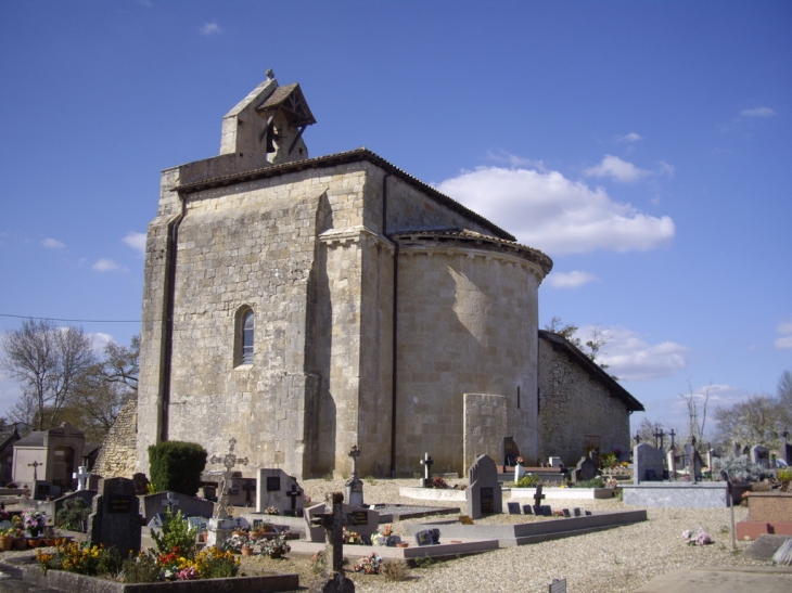 Eglise de St Léger de la Vignague (IMH). - Sauveterre-de-Guyenne