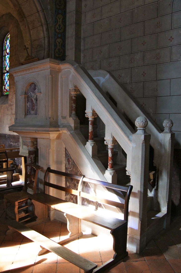 Eglise Saint-Luperc : La Chaire. - Gabarret