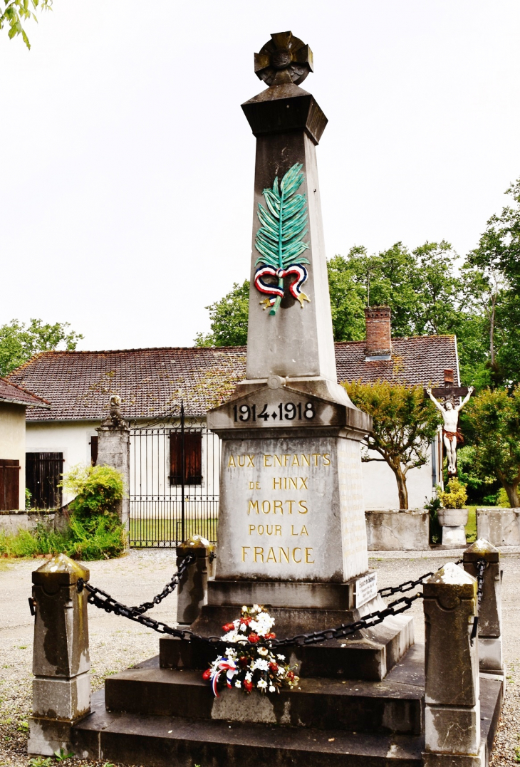 Monument aux Morts - Hinx