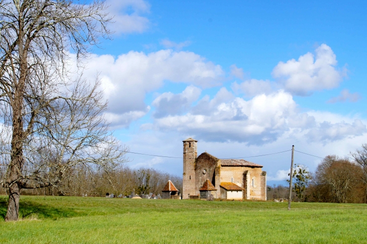 L'église Saint-André de Bouau. - Parleboscq