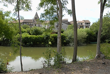 Village vu de la lède - Casseneuil