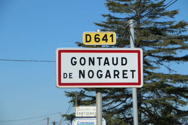 Autrefois : jusqu'en 1965, la commune était citée sous le nom de Gontaud. - Gontaud-de-Nogaret