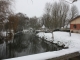 le temple  sous la neige