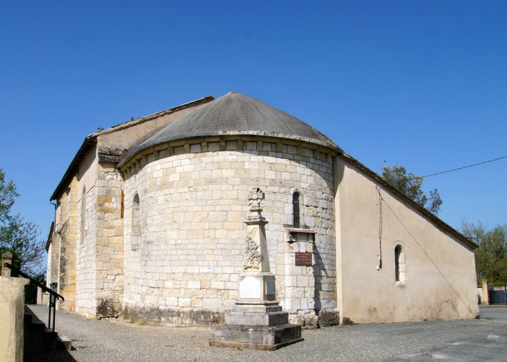 Le chevet de l'église. - Saint-Martin-de-Villeréal