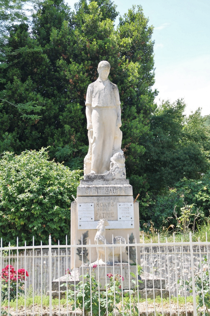 Le Monument-aux-Morts - Saint-Maurin