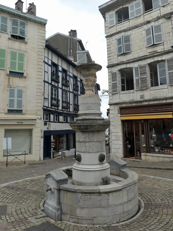 Le Vieux Bayonne : la fontaine du Pilori