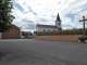 le fronton de pelote basque, l'église et le calavaire