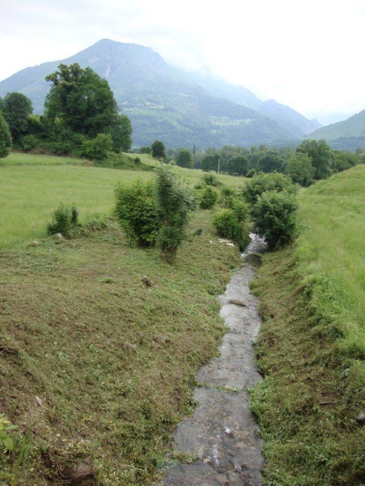 Lées-Athas (64490) le Malugar (ruisseau) à Athas