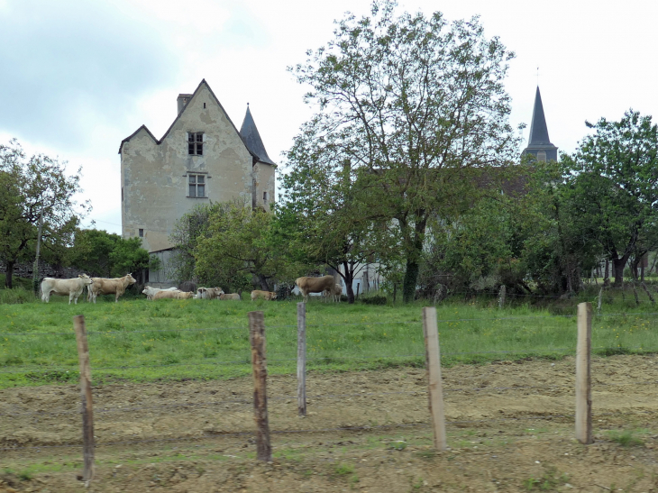 Le manoir et l'église - Loubieng