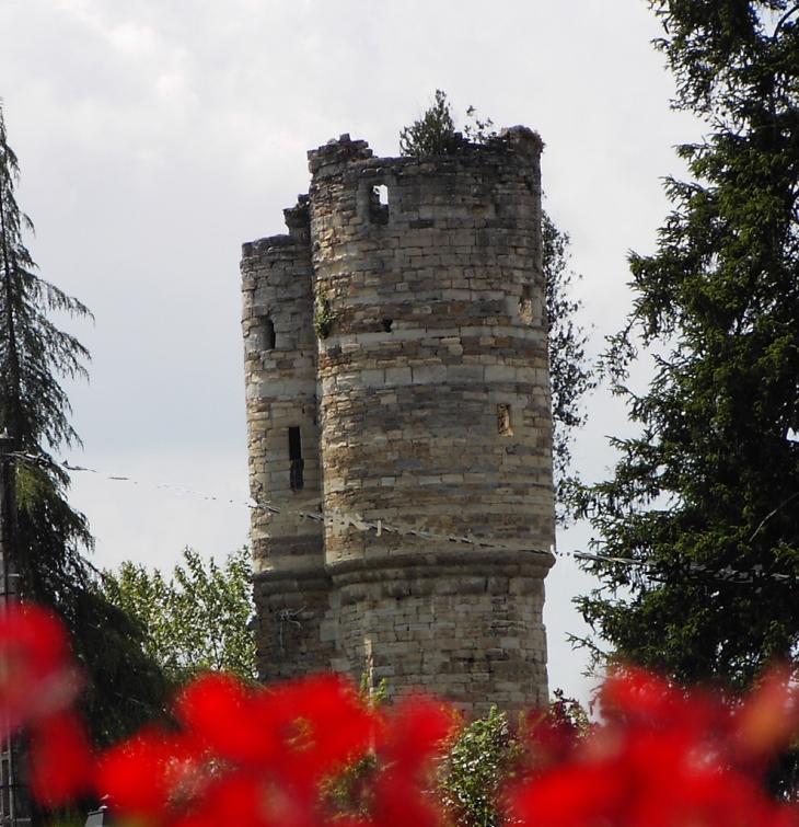 Zoom sur la tour de Lucq - Lucq-de-Béarn