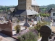 Montory (64470) l'église, sa tour et le cimetière avec stèle basque