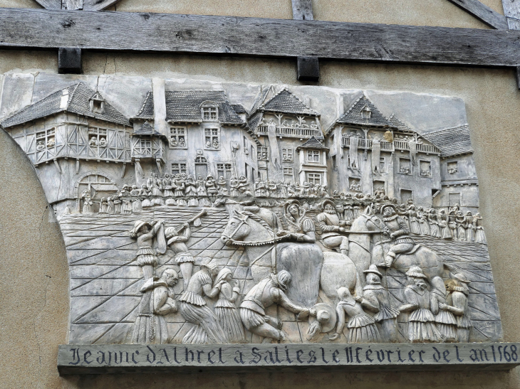 Tue de la Fontaine Salée : maison Jeanne d'Albret - Salies-de-Béarn