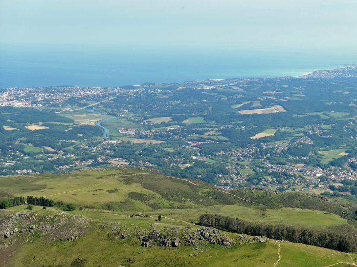 La Rhune : vue sur la côte basque - Sare