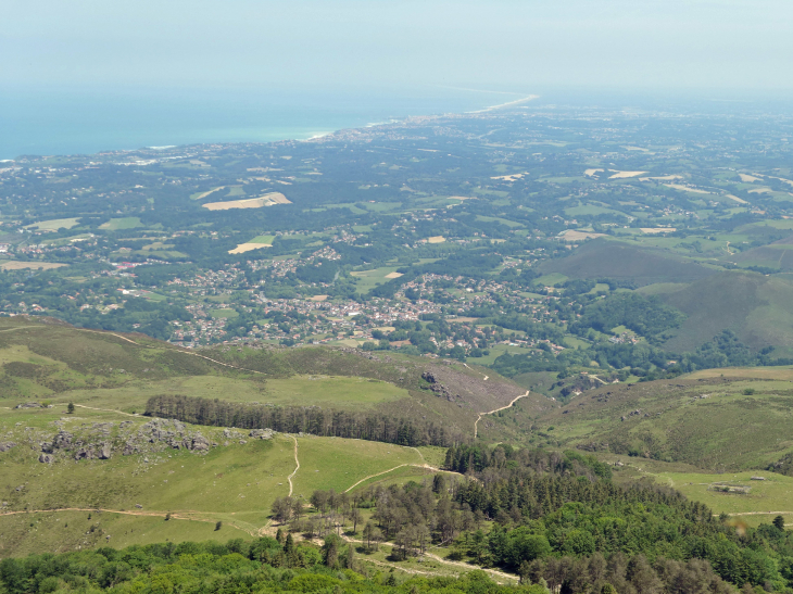 La Rhune : vue sur  la côte basque - Sare