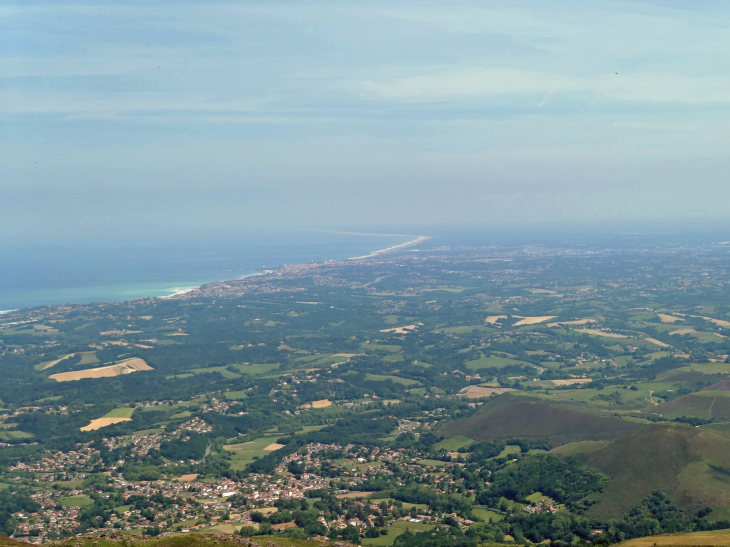 La Rhune : vue sur  la côte basque - Sare