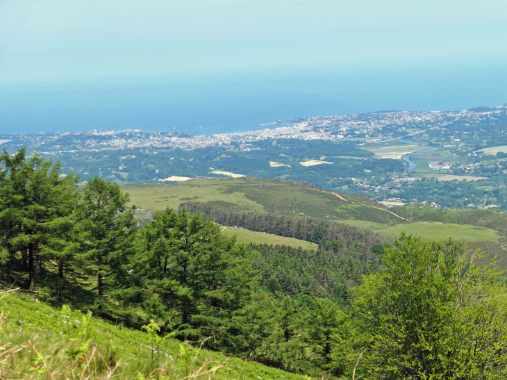 La Rhune : vue sur  la côte basque - Sare