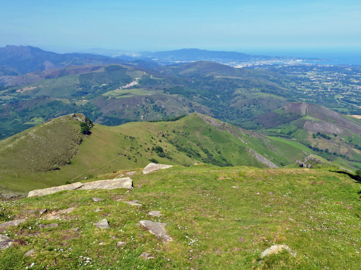 La Rhune : vue sur l'Espagne - Sare